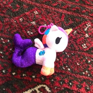 Unicorn Mermaid Plush Keychain